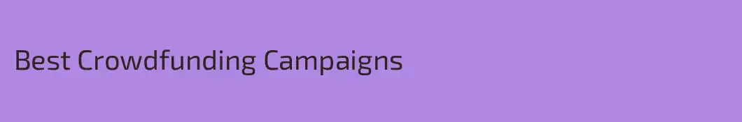 Best Crowdfunding Campaigns
